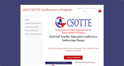 Desktop Screenshot of csotteconference.com