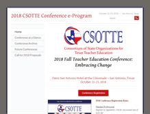 Tablet Screenshot of csotteconference.com